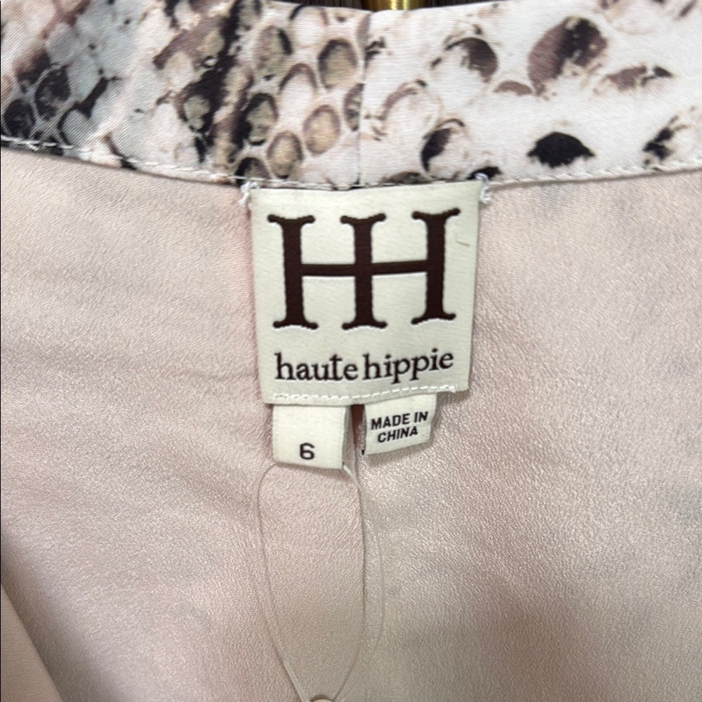 Haute Hippie Cream and Brown Wide Leg Pants - Picture 12 of 17